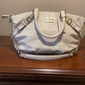 Cream Coach purse